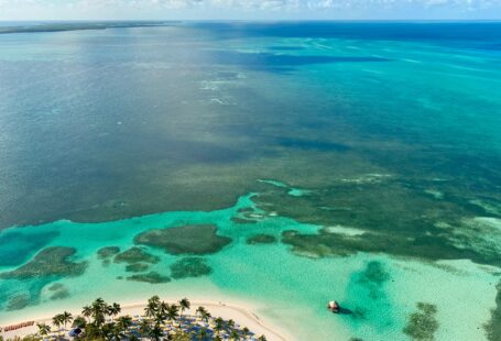 bahamas beach high view