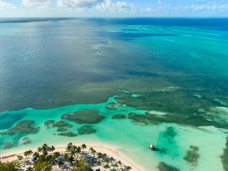 bahamas beach high view